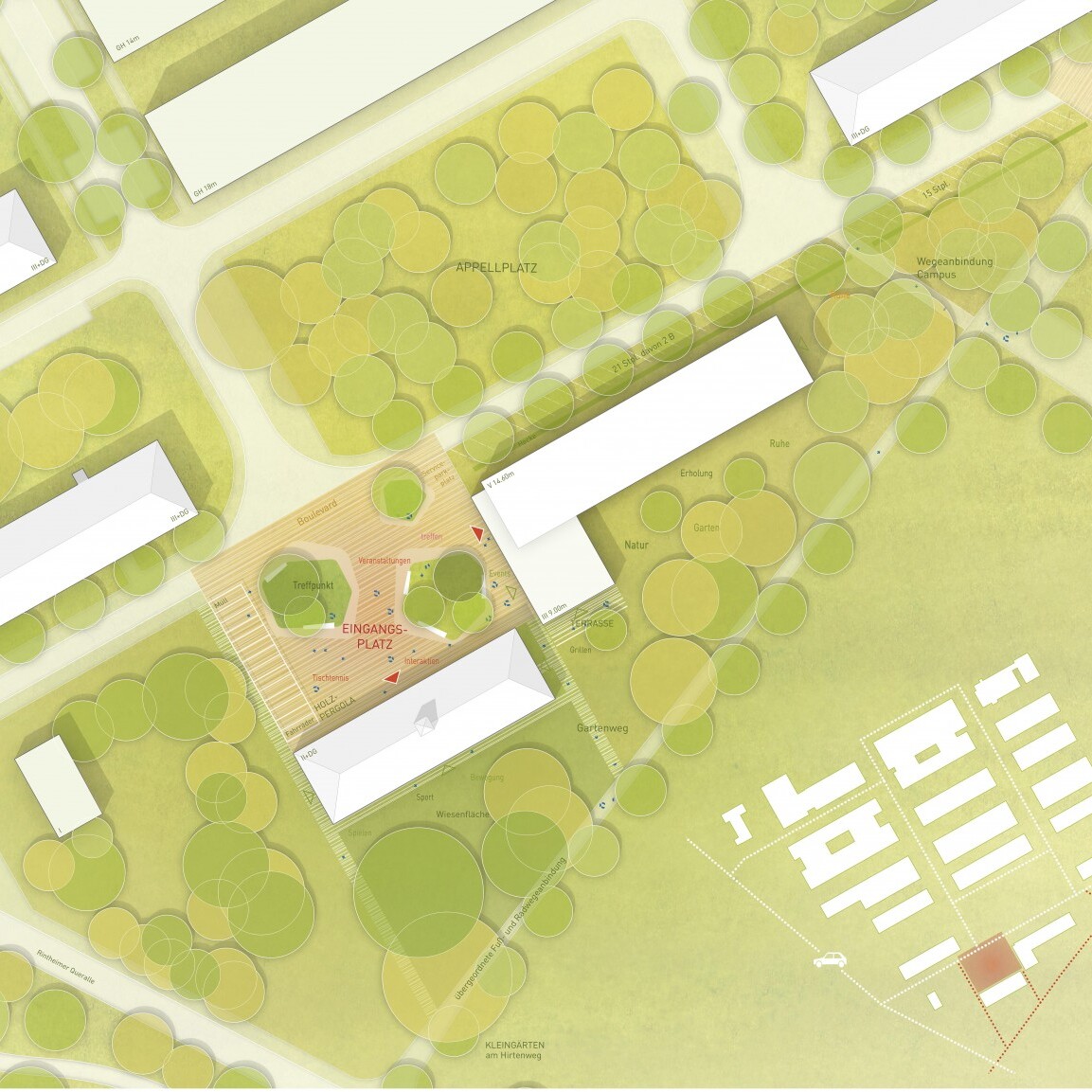 Karlsruhe, Wohnanlage für Studierende auf dem KIT Campus Ost