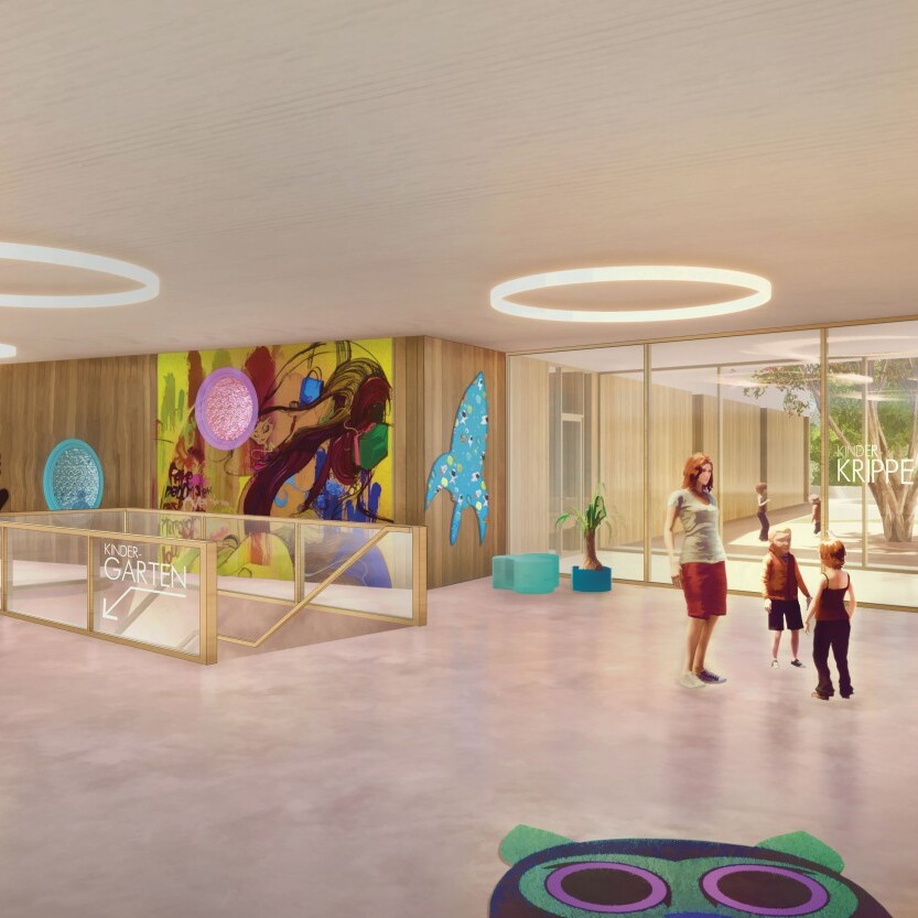 WB Furth Kindergarten Innenraumperspektive